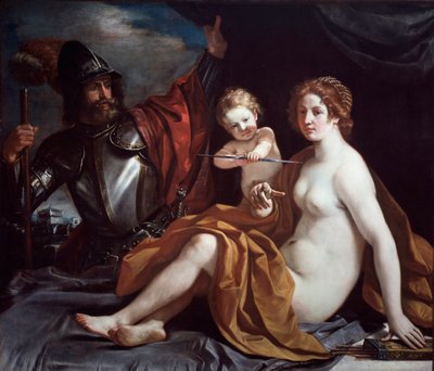 Venüs, Mars ve Aşk by Guercino