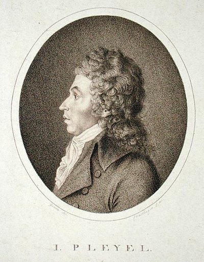 Ignaz Joseph Pleyel (1757-1831), F.W. Nettling tarafından oyulmuş by Guerin (after)
