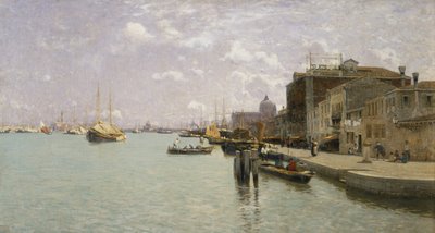 Giudecca'da sabah, Venedik by Guglielmo Ciardi