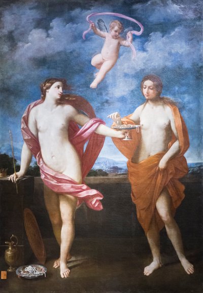 Özgürlük ve Alçakgönüllülük Alegorisi by Guido Reni