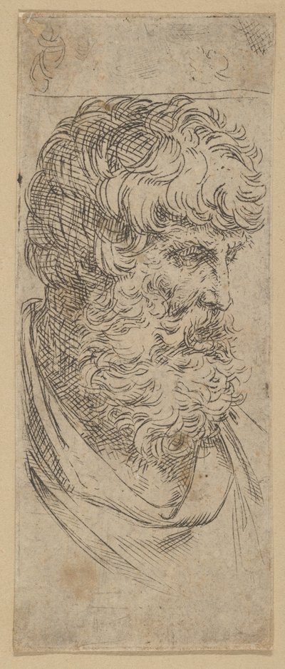 Sakallı bir adamın büstü, M.Ö. 1600-1640. by Guido Reni