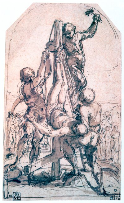 Aziz Petrus'un Çarmıha Gerilmesi, c1600-1642 by Guido Reni
