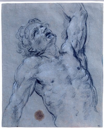 Yarı figür çıplak adam, Guido Reni