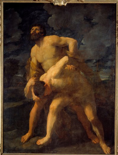 Achelous Herkül ile mücadele eden Herkül, Yunan nehrini donatıyor. Guido Reni dit le Guide (1575-1642) 1620 Sun tarafından tablo. 2,61 X 1,92 m by Guido Reni