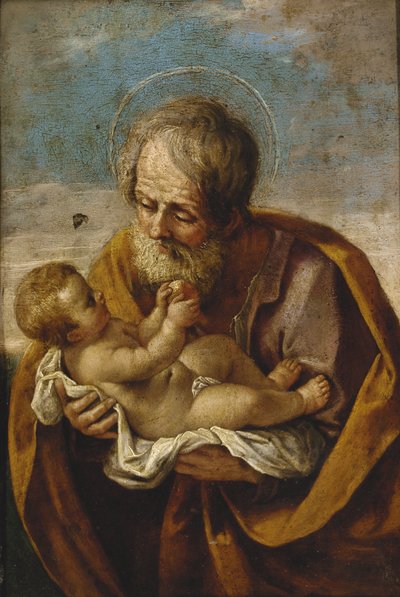 kollarında Joseph ve İsa Çocuk by Guido Reni