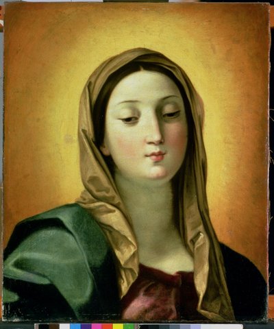 Madonna (tuval üzerine yağlı boya) by Guido Reni