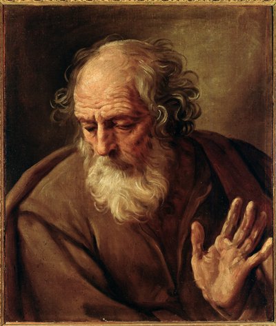 Portrait of Saint Joseph Guido Reni dit The Guide (1575-1642) 1640-1642 Tuval üzerine yağlı boya Dim 65x53 cm Roma, Ulusal Antik Sanat Galerisi, Palazzo Corsini by Guido Reni