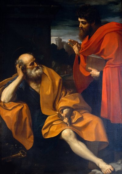 Havariler Aziz Peter ve Aziz Paul, c. 1605. by Guido Reni