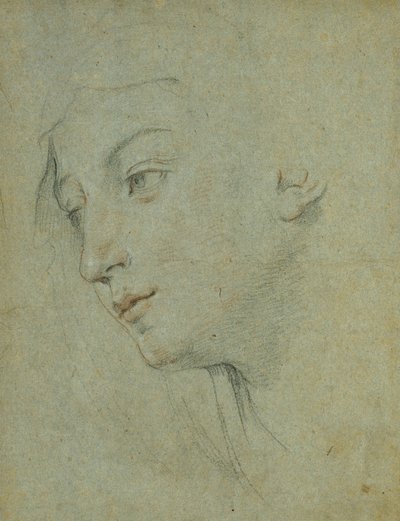 Sola Aşağı Bakan Kadın Başı, by Guido Reni