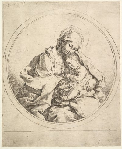 Turdaki Madonna ve Çocuk. by Guido Reni