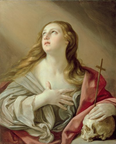 Tövbekar Mecdelli, c.1638 (tuval üzerine yağlı boya) by Guido Reni