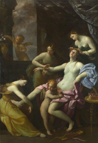 Venüs Tuvaleti, yaklaşık 1620-1625. by Guido Reni