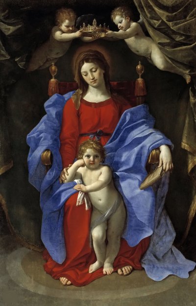 Bakire ve Çocuk tahta çıktı, 1625. by Guido Reni