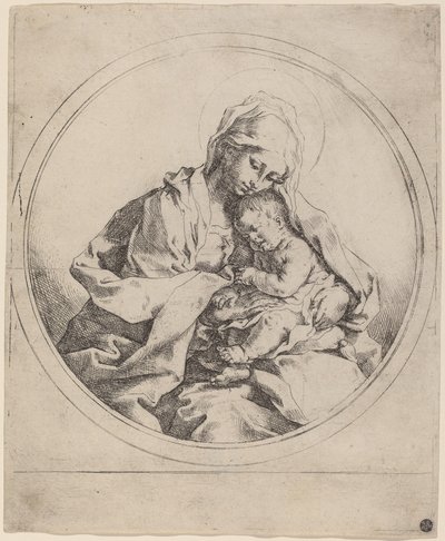 bakire ve çocuk by Guido Reni