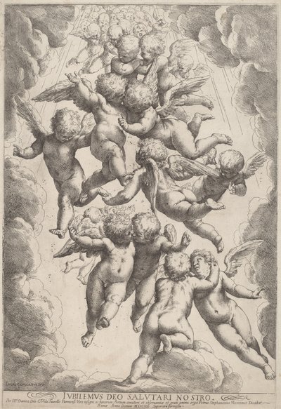 Zaferdeki Melekler by Guido Reni, after Luca Cambiaso