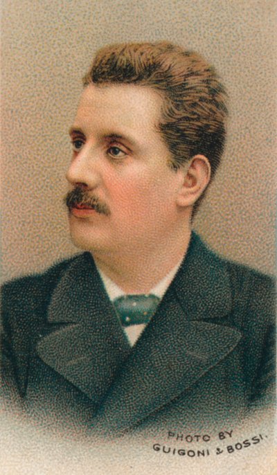 Giacomo Puccini 1858-1924 İtalyan besteci, 1911 by Guigoni and Bossi.