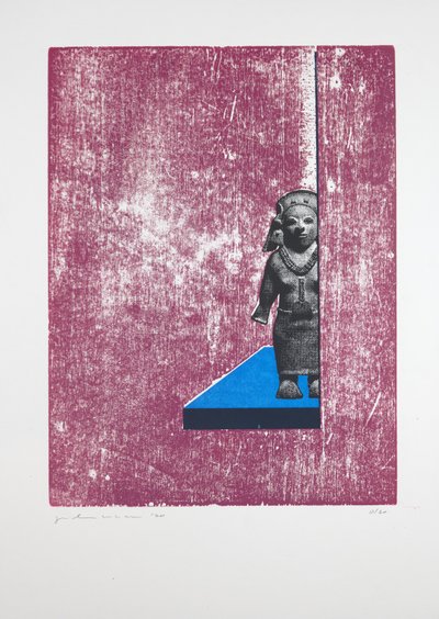 Görünmez Oda Nº1, 2019 (gravür ve serigrafi) by Guilherme Pontes
