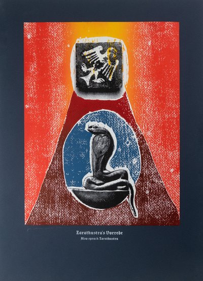Prolog, Böyle Buyurdu Zerdüşt, 2022 (gravür ve serigrafi) by Guilherme Pontes