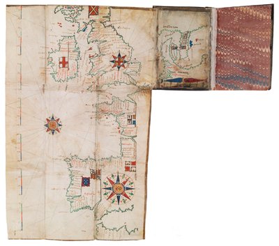 Cep atlası ve denizcilik almanağı, c.1546 (parşömen) by Guillaume Brouscon