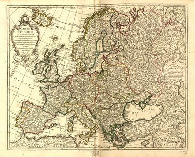 Avrupa Haritası. LOC 97683588 by Guillaume Delisle
