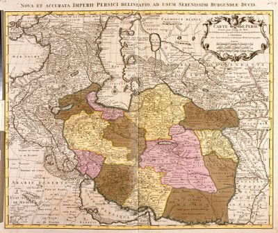 Pers Haritası (gravür by Guillaume Delisle
