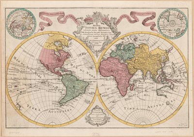 Mappa totius mundi - adornata juxta observationes dnn. academiae regalis scientiarum et nonnullorum aliorum secundum annotationes recentissimas LOC 2017585675 by Guillaume Delisle