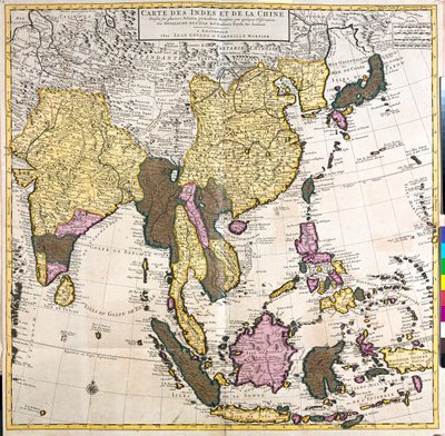 Pakistan, Hindistan, Nepal, Butan, Bangladeş, Sri Lanka, Doğu Çin, Kuzey Kore, Güney Kore, Japonya, Burma, Tayland Laos, Vietnam, Kamboçya, Endonezya, Filipinler, Malezya by Guillaume Delisle