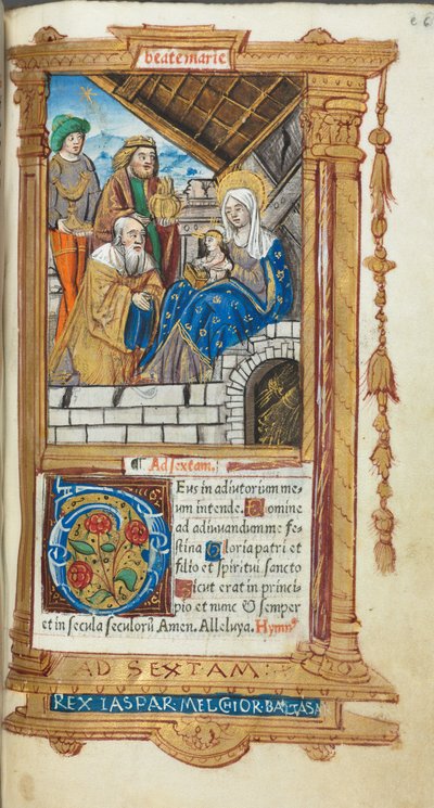 Roma Kullanım Saatleri Basılı Kitap: fol. 38r, Magi