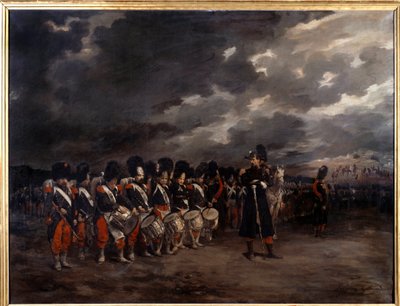 İmparatorluk Muhafızlarının davulları - Guillaume Regamey (1837-1875) tarafından yapılan resim by Guillaume Regamey