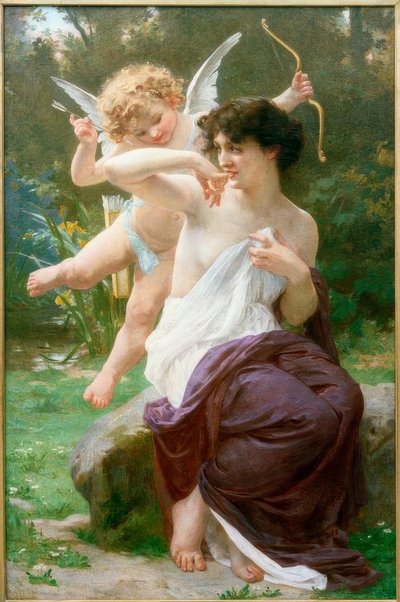 Venüs mit Amorette by Guillaume Seignac