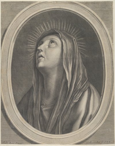 Bakire yukarı bakıyor..., ca. 1650-1704. by Guillaume Vallet