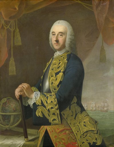 Harmen Lijnslager ve Judith Allijn'in oğlu Koramiral Hendrik Lijnslager'ın portresi by Guillaume de Spinny