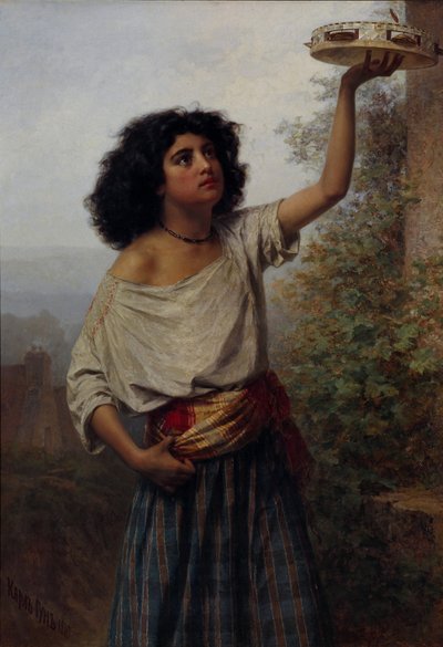 Genç Çingene Kadın, 1870 by Gun