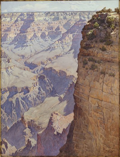 Arizona Büyük Kanyonu (kağıt üzerinde w/c) by Gunnar Widforss