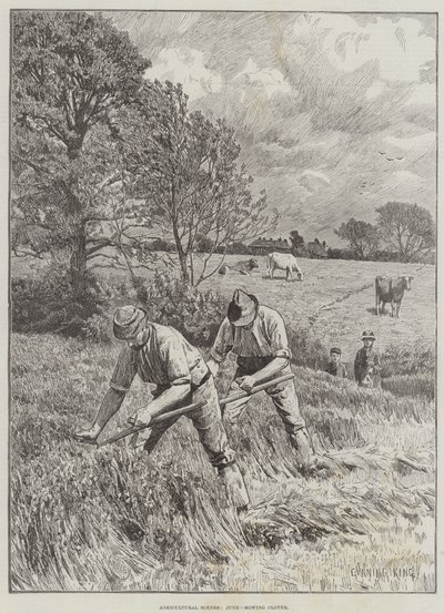 Tarım Manzaraları, Haziran, Yonca Biçme by Gunning King