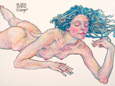 Yalan eylemi, suyun fısıltısı by Gunter Langer