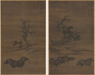 Manzaralarda Çoban ve Bufalo by Guo Min