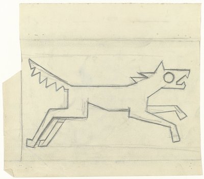 Sağa koşan köpek by Gust van de Wall Perné