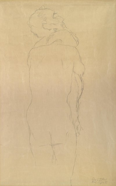 Adem ve Havva araştırması by Gustav Klimt