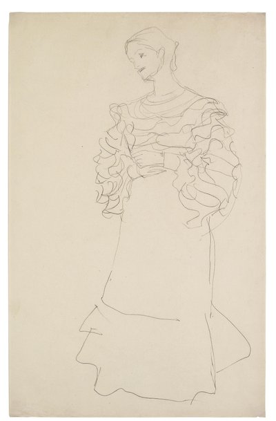 Magda Mautner-Markhof Çalışmasının Portresi by Gustav Klimt