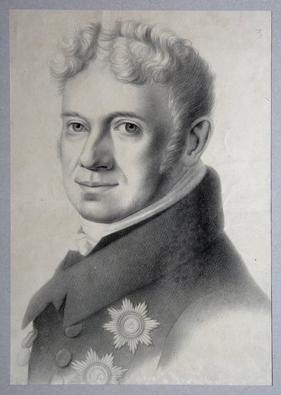 Prens Grigory Alexandrovich Stroganov'un Portresi 1770-1857, 1820'ler by Gustav Adolf Hippius