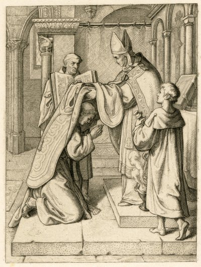 Martin Luther rahip olarak atanır by Gustav Ferdinand Leopold Konig