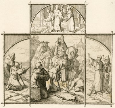 Martin Luther'in Roma yolculuğu 1510. Roma'yı gördüğüne sevindi, ancak ihtişam ve ahlaksızlık karşısında dehşete düştü. by Gustav Ferdinand Leopold Konig