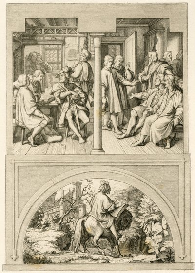 Martin Luther'in hayatından birkaç resim by Gustav Ferdinand Leopold Konig