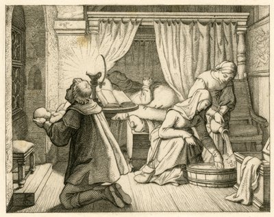 Martin Luther'in doğuşu by Gustav Ferdinand Leopold Konig