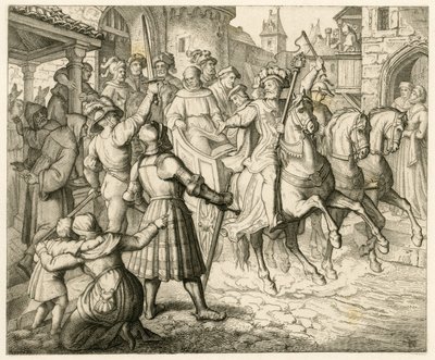 Worms'ta Martin Luther'in resepsiyonu by Gustav Ferdinand Leopold Konig