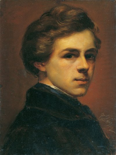 kendi kendine portre by Gustav Gaul