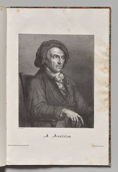 Almanya'nın Ünlü Yazarları: Johann Friedrich Wilhelm Kudüs'ün Portresi by Gustav Karl Friedrich Luderitz