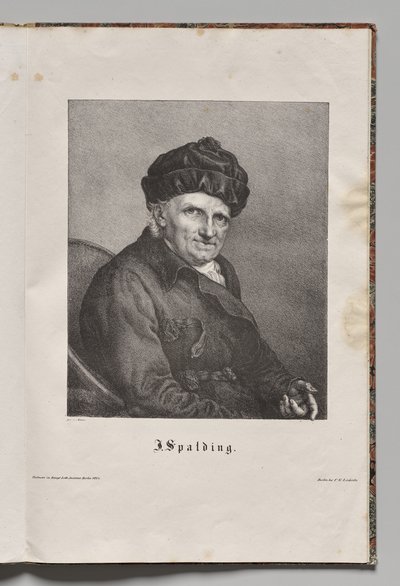 Almanya'nın Ünlü Yazarları: Johann Joachim Spalding'in Portresi by Gustav Karl Friedrich Luderitz