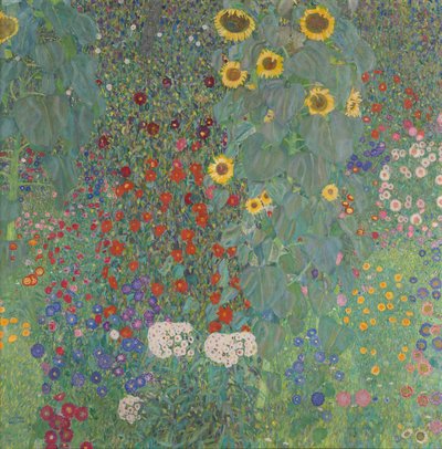 Ayçiçeği ile yazlık bahçe by Gustav Klimt